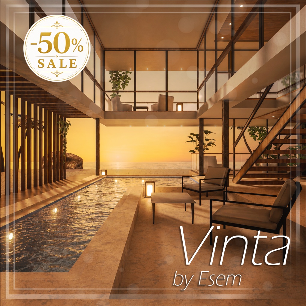 🌴SALE🌴【VRC向けワールド想定】Vinta Beach House
