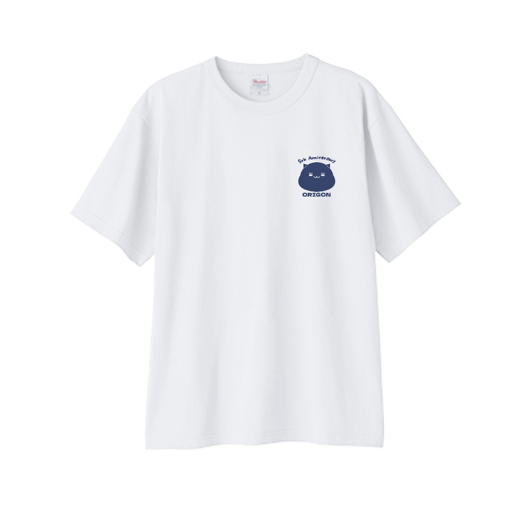 【5周年記念】ワンポイントTシャツ(ホワイト)