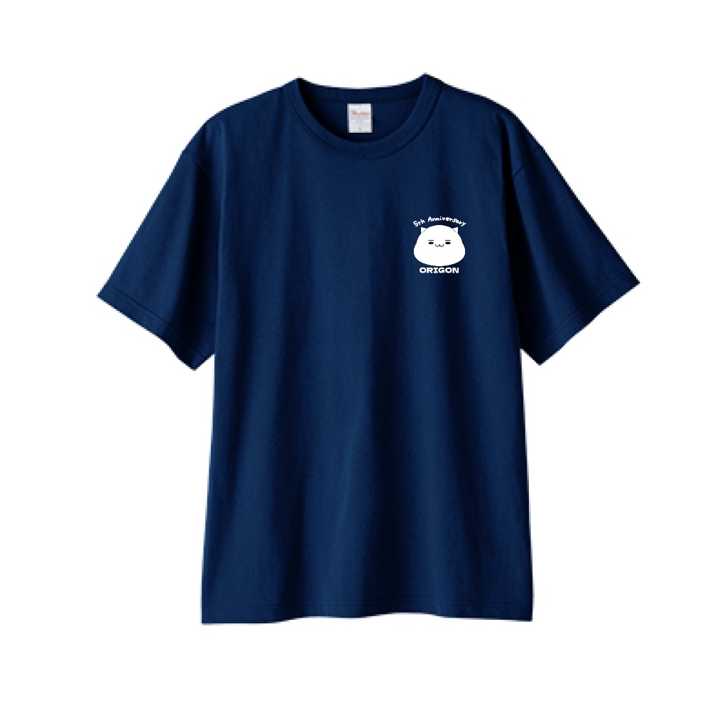 【5周年記念】ワンポイントTシャツ(ネイビー)