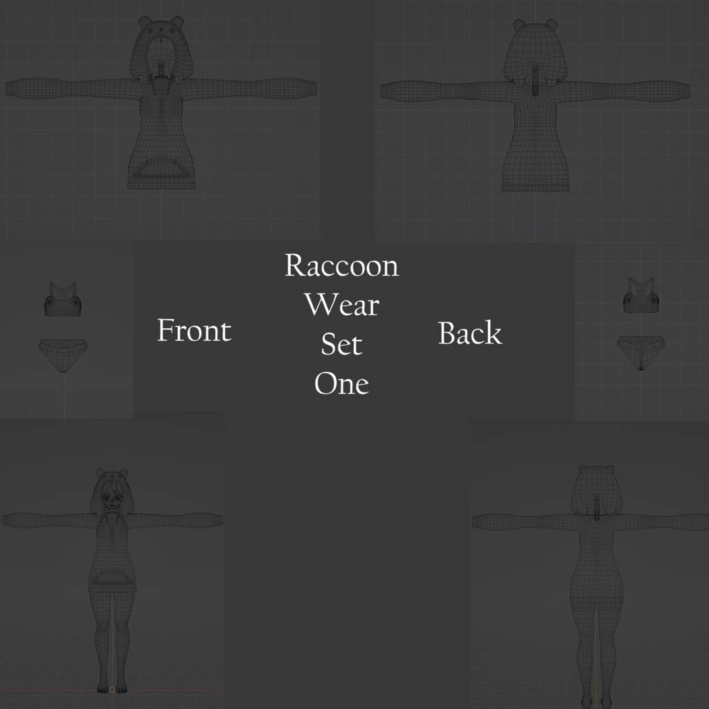 Raccoon Wear Set 1 (For Eyo)