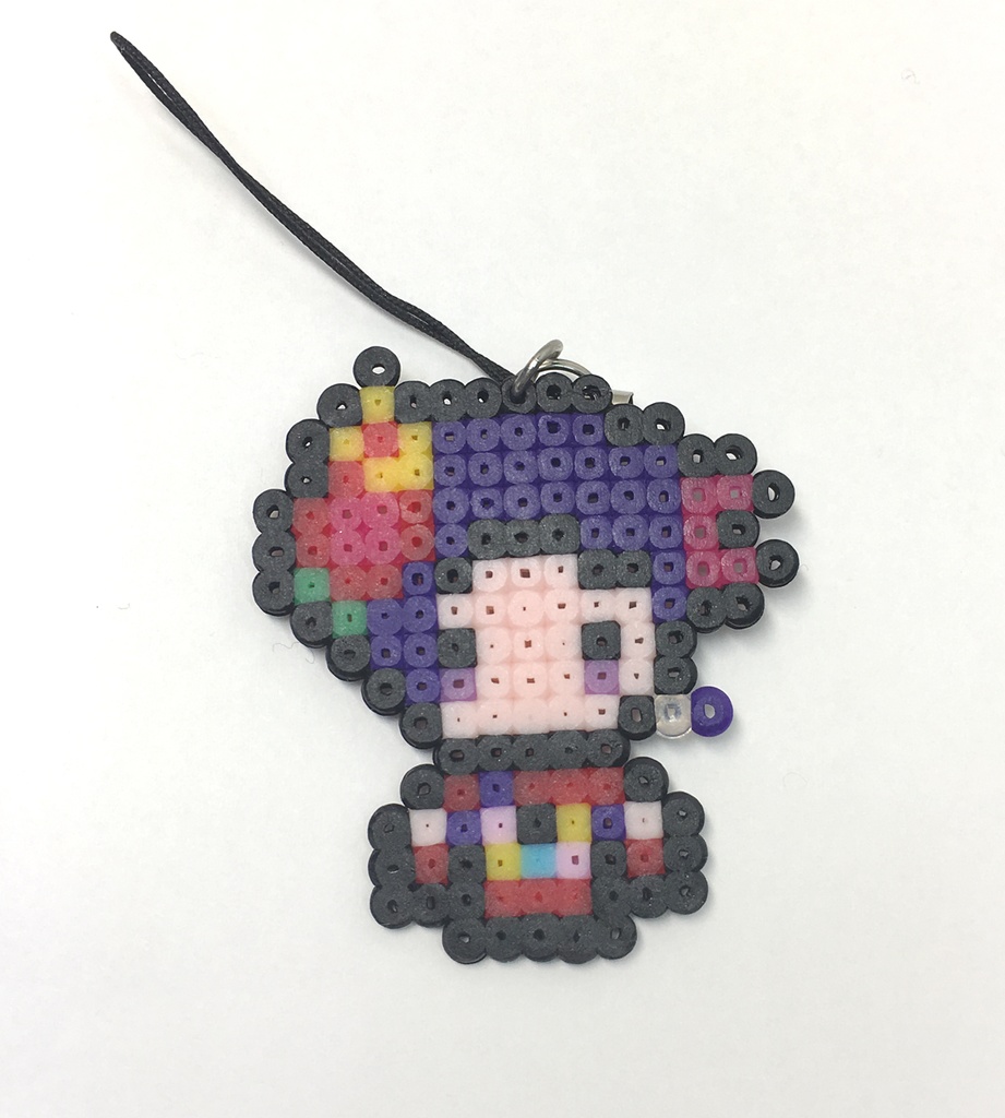 舐犢の玉座アイロンビーズストラップ