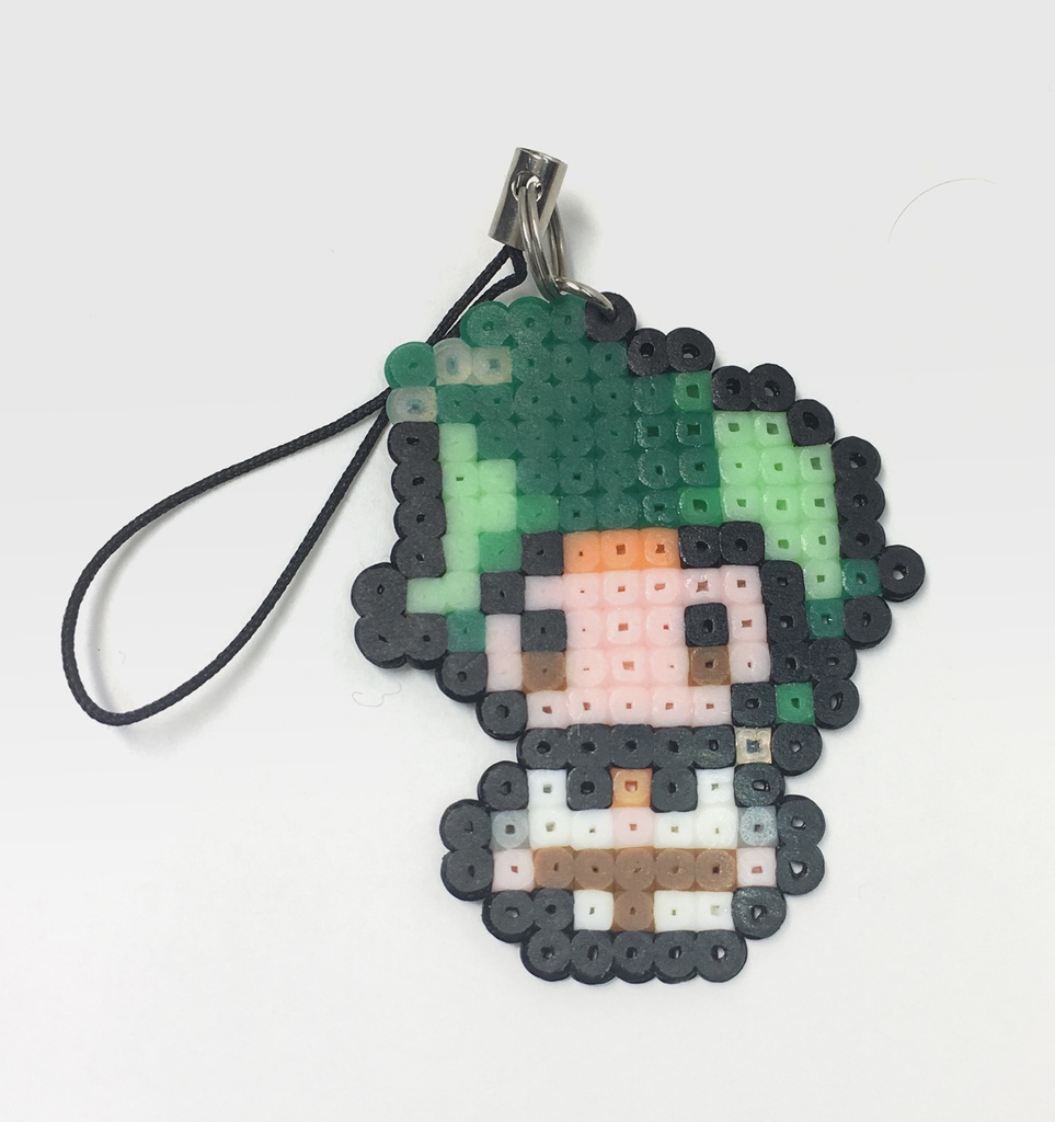 舐犢の玉座アイロンビーズストラップ