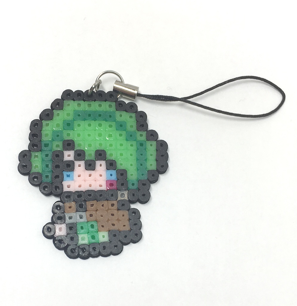 舐犢の玉座アイロンビーズストラップ