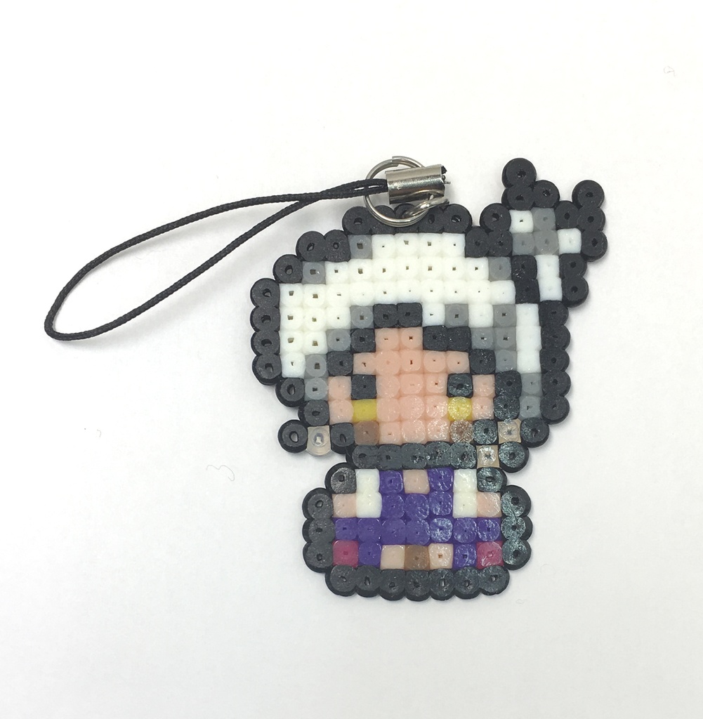 舐犢の玉座アイロンビーズストラップ