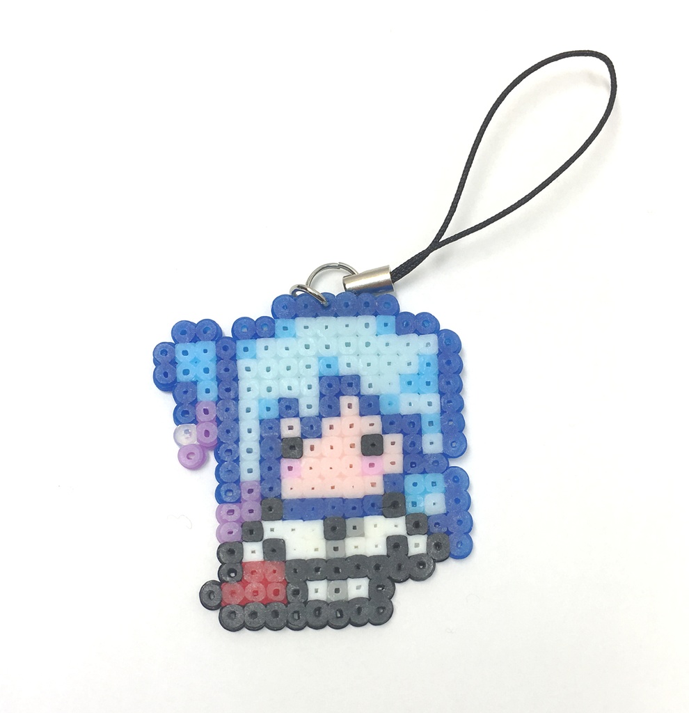 舐犢の玉座アイロンビーズストラップ