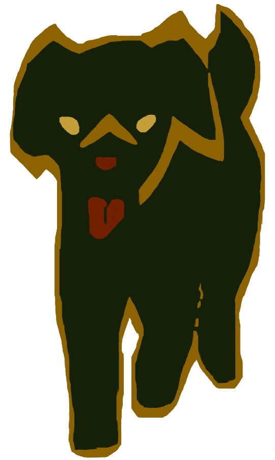 黒い犬アンブレラマーカー