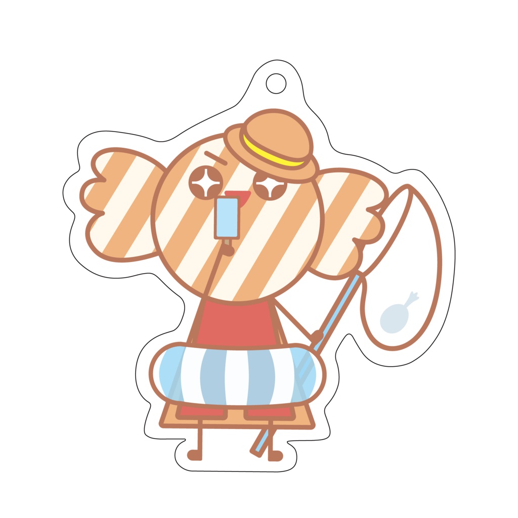 キャンくん夏のアクリルキーホルダー
