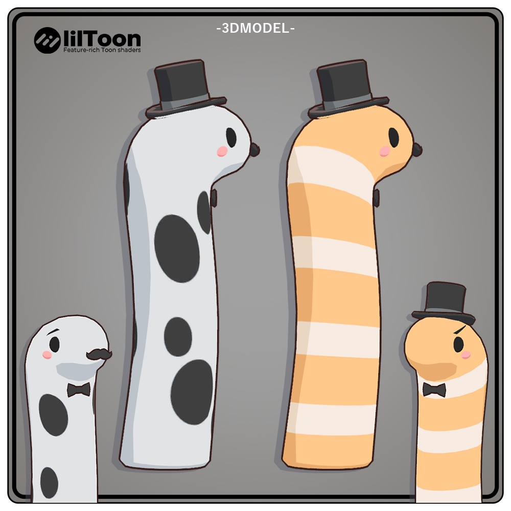 3Dモデル『紳士チンアナゴ』