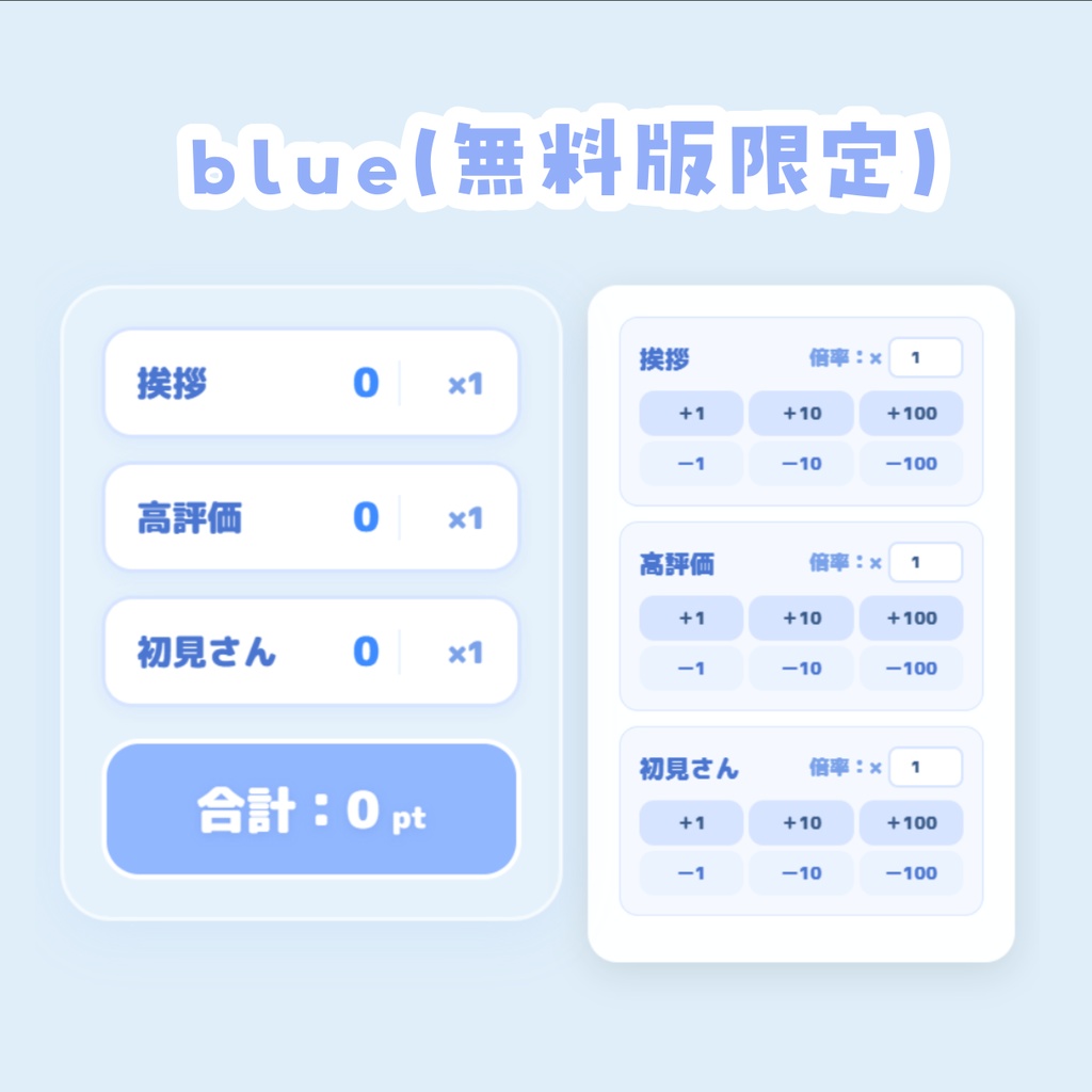 【OBSツール】縦型 合計カウンター
