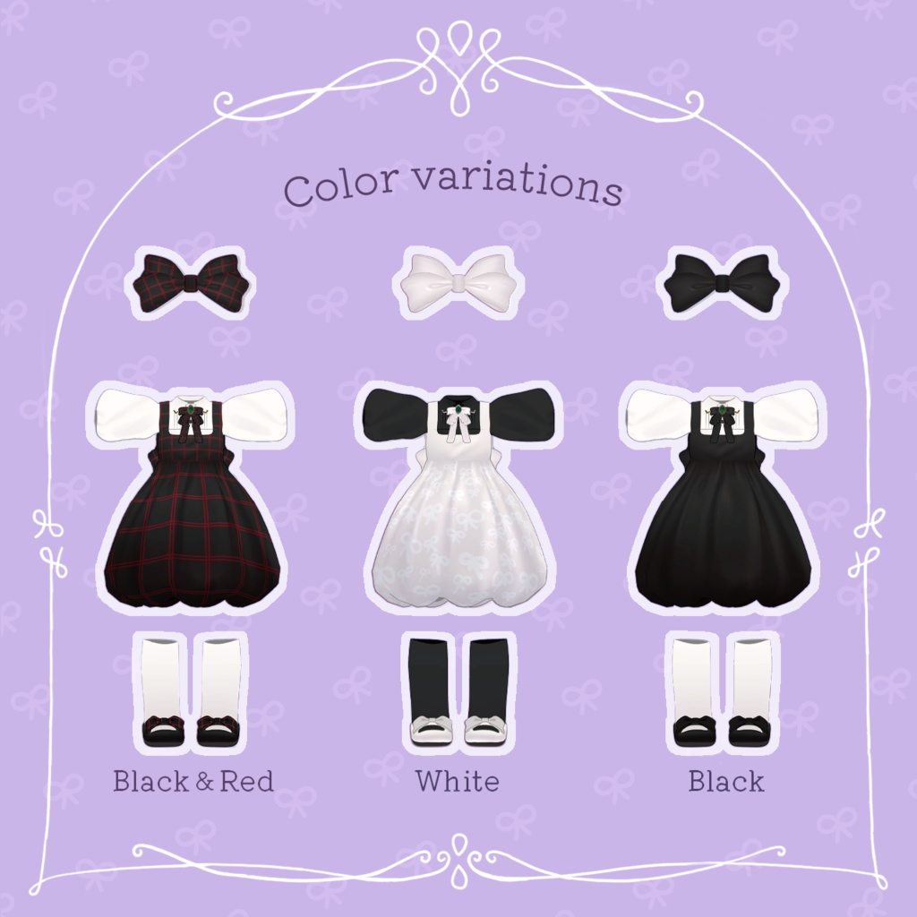 ふんわりリボンのワンピース