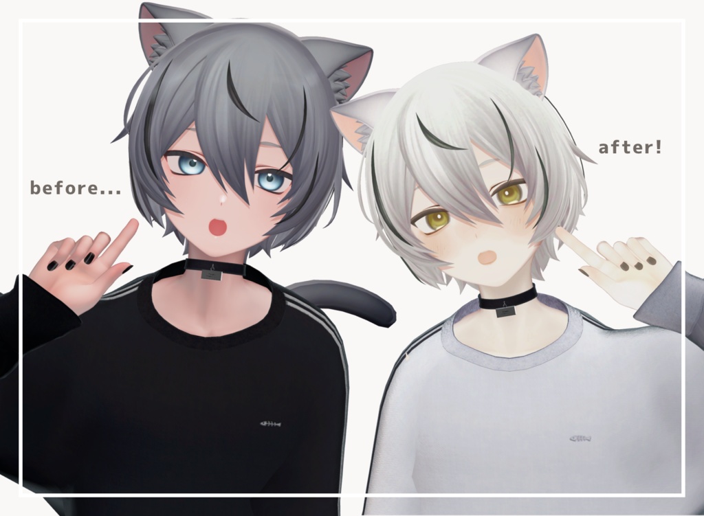 [ Free ][ くうた - Kuuta - ] yellow base makeup + body + eye texture 缩略图 2