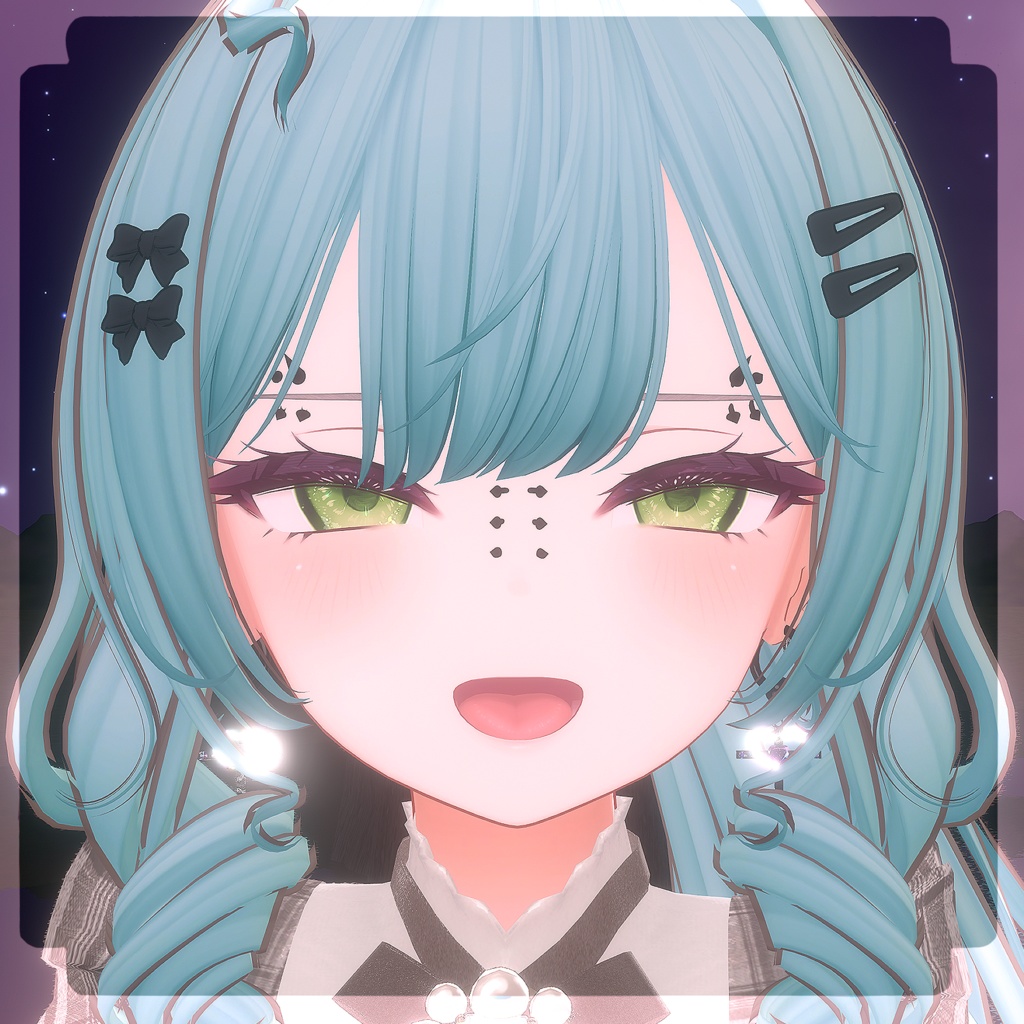 【MA対応】ごつごつしたいかついピアス【17アバター】