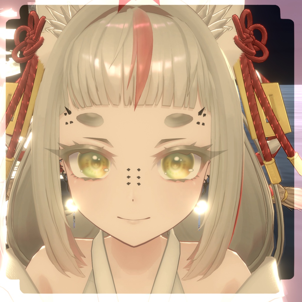 【MA対応】ごつごつしたいかついピアス【17アバター】