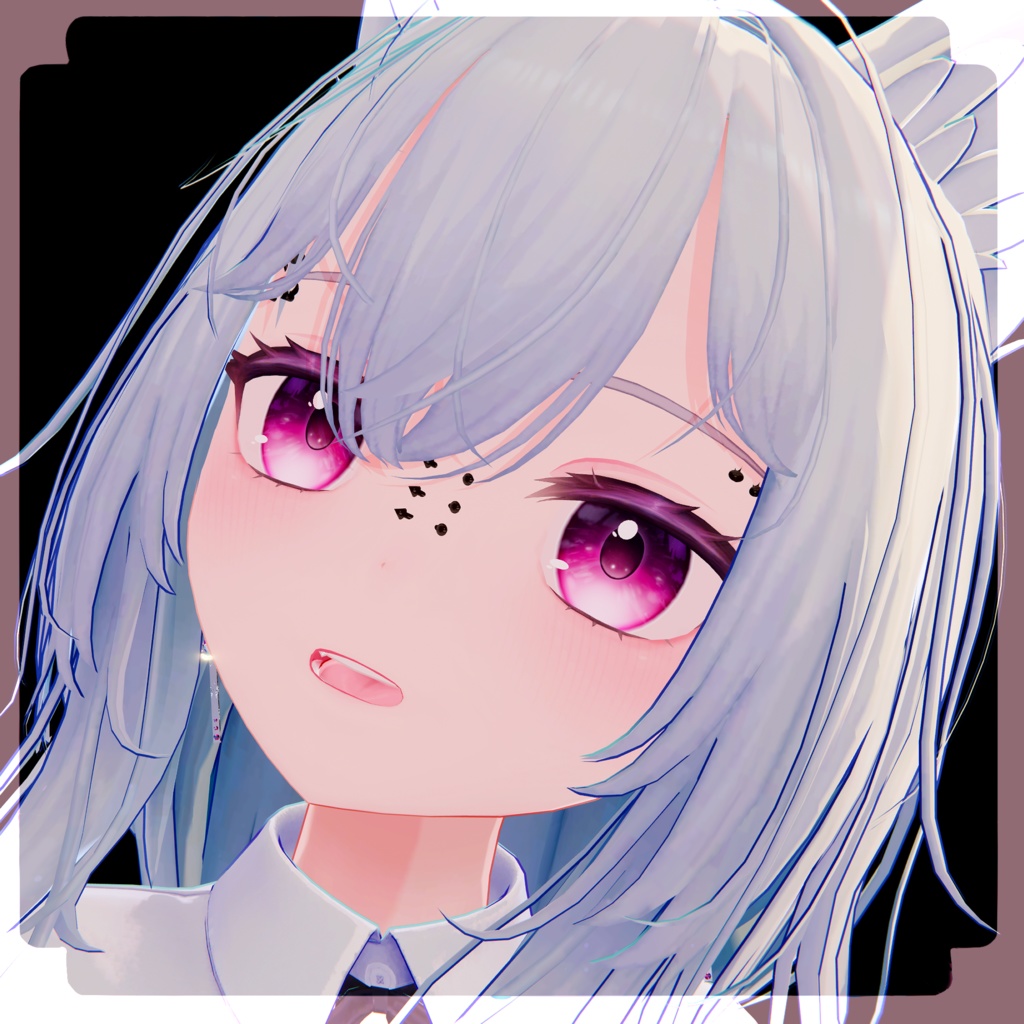 【MA対応】ごつごつしたいかついピアス【17アバター】