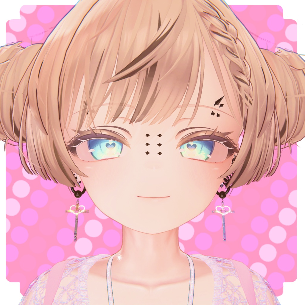 【MA対応】ごつごつしたいかついピアス【17アバター】