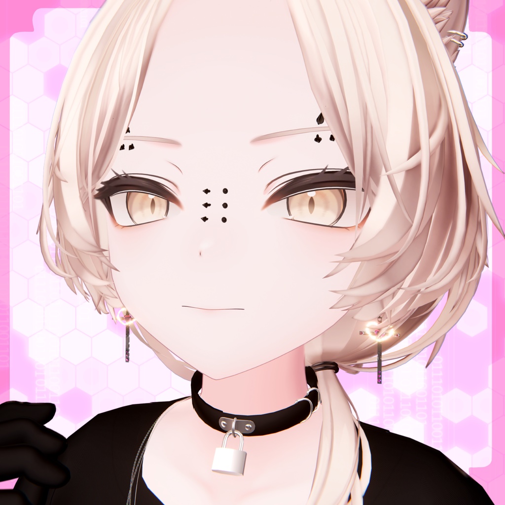 【MA対応】ごつごつしたいかついピアス【17アバター】