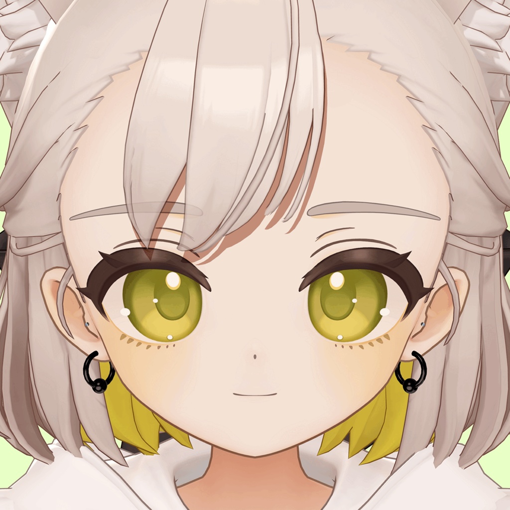 【MA対応】ごつごつしたいかついピアス【17アバター】