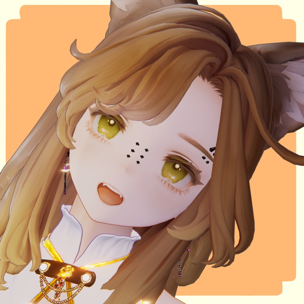 【MA対応】ごつごつしたいかついピアス【17アバター】