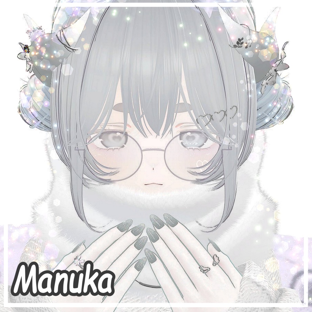 【カラバリ自由!】Shining Glitter Veil nail【21アバター対応】