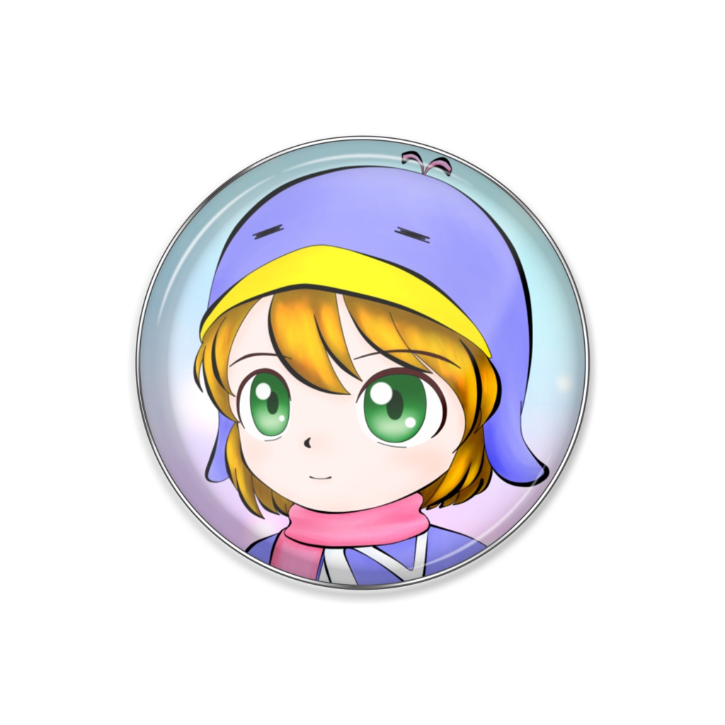 ペンギン少女 ピンバッジ25mm