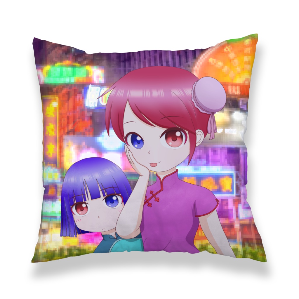 ちゃいちゃんといなちゃん-クッションカバー-