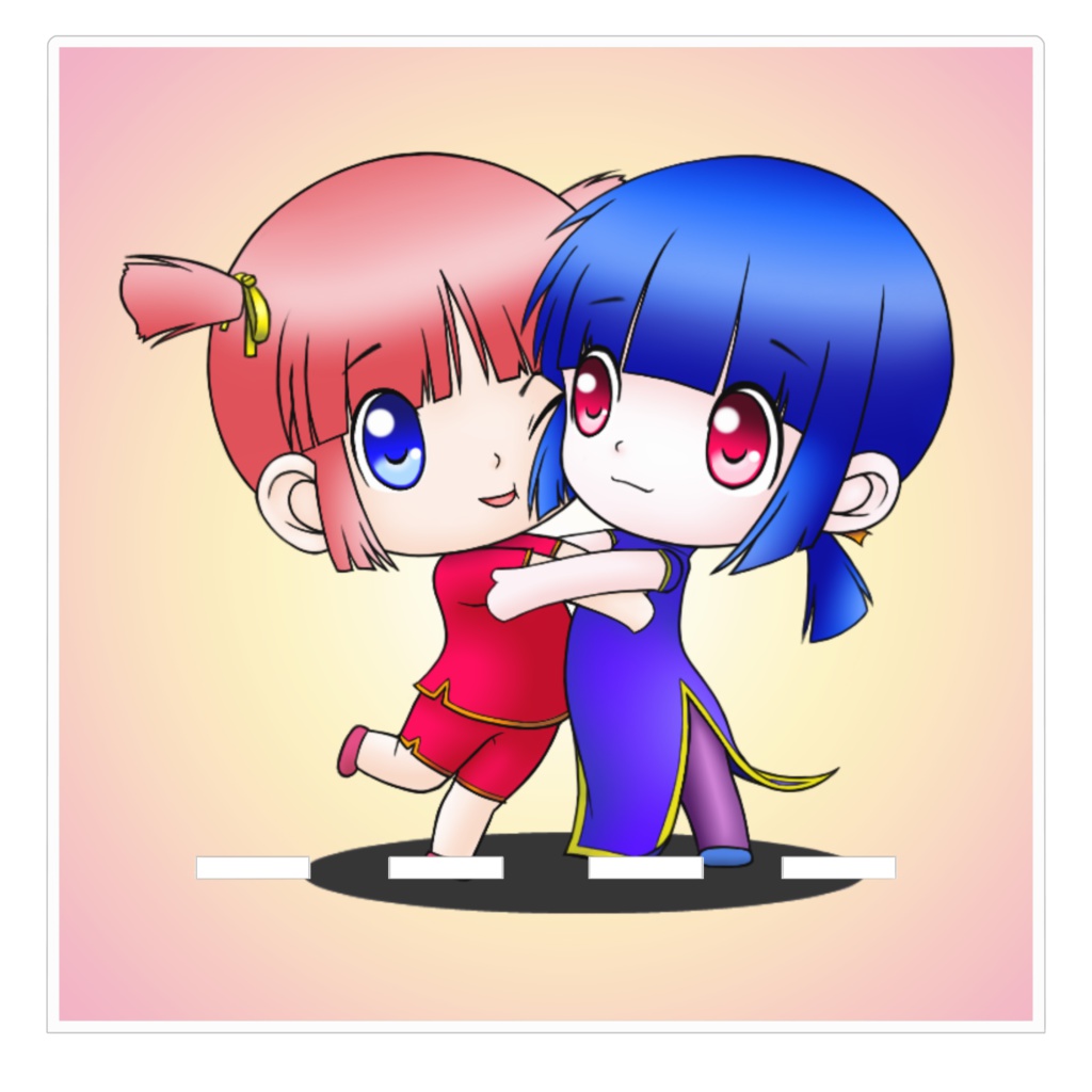 あおいたんとめぐたん アクリルスマホスタンド