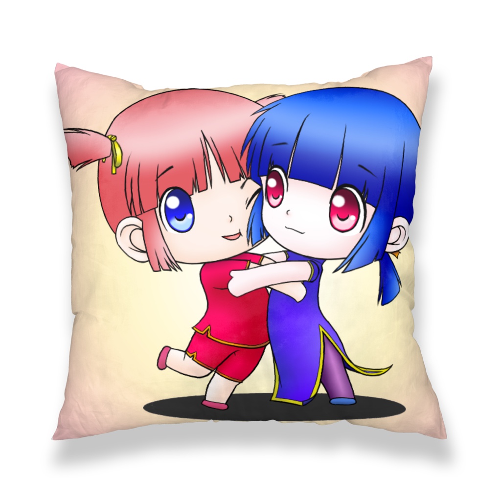 あおいたんとめぐたん クッションカバー