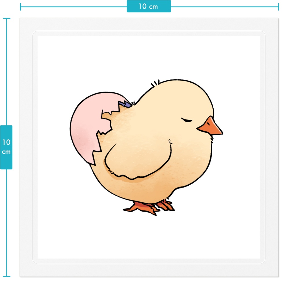 ひよこステッカー