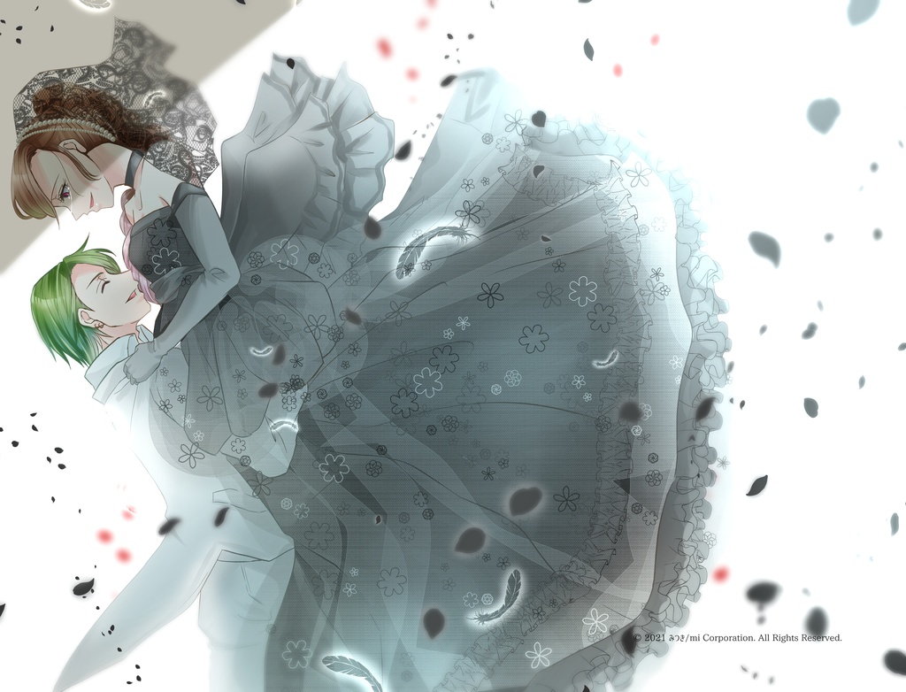 【大罪ゲエム二周年記念】アクリルブロック/6月の花嫁 オーディル×ユファ