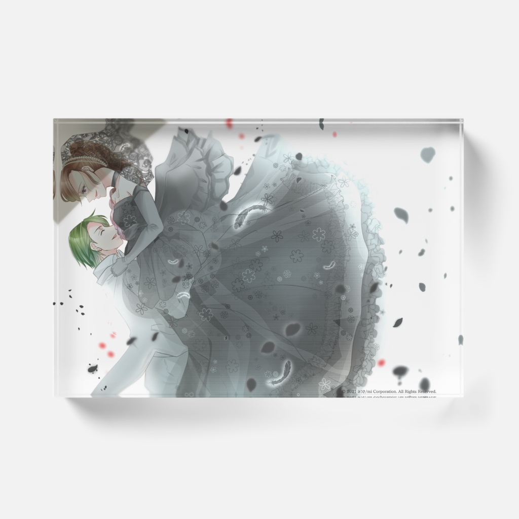 【大罪ゲエム二周年記念】アクリルブロック/6月の花嫁 オーディル×ユファ