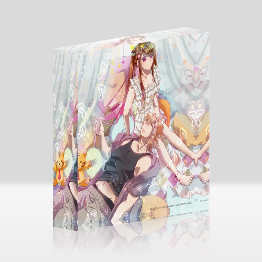 【大罪ゲエム二周年記念】アクリルブロック/ゆめかわ アーカス×ユファ