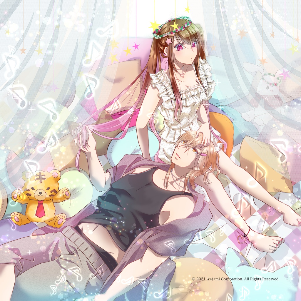 【大罪ゲエム二周年記念】アクリルブロック/ゆめかわ アーカス×ユファ