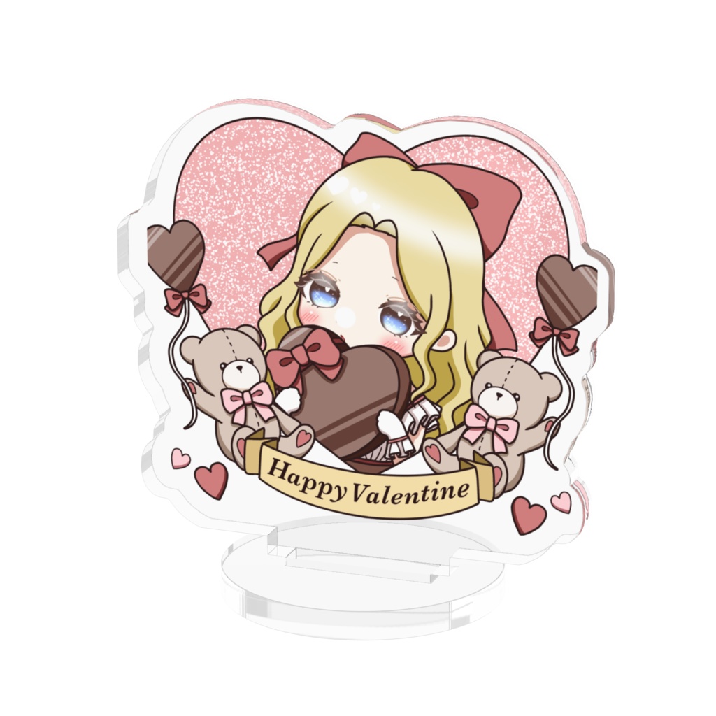 バレンタインぽちゃアクリルスタンド