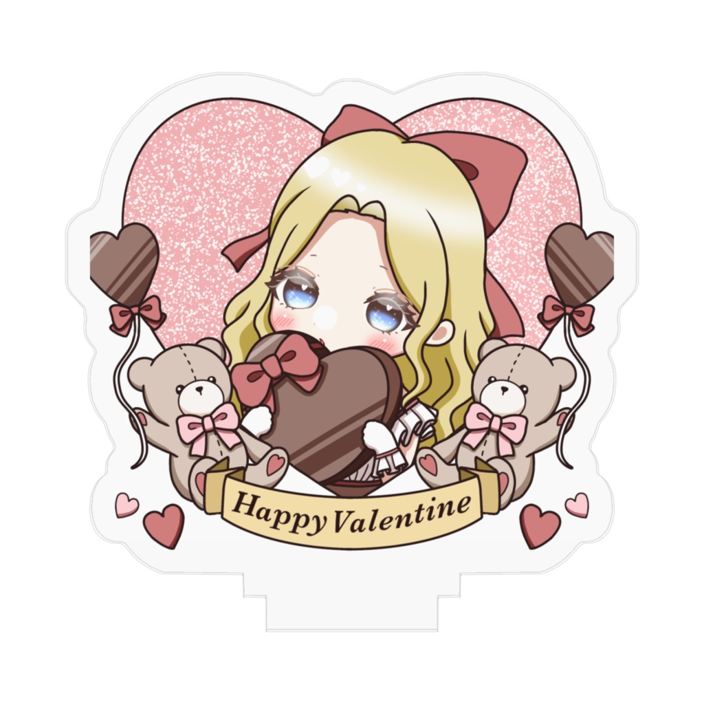 バレンタインぽちゃアクリルスタンド