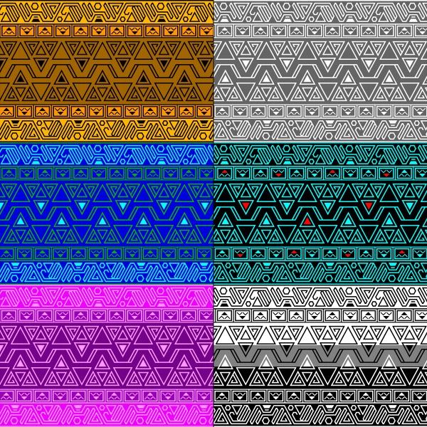 アステカ風パターン素材