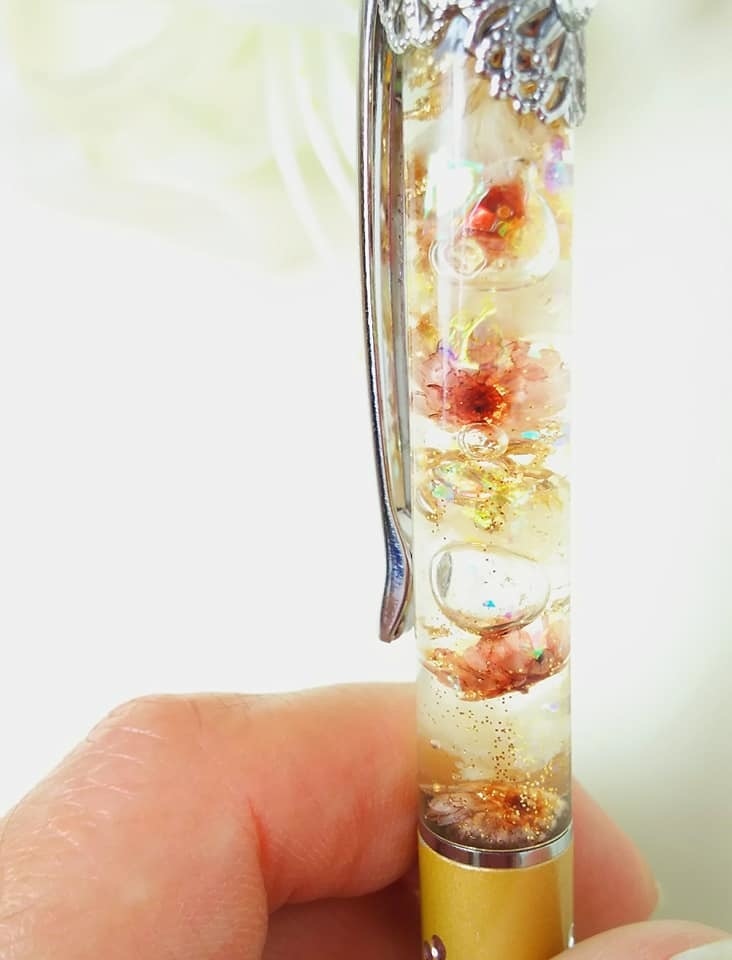 陰陽統合オルゴナイトの魔法の杖ペン【ゴールド】