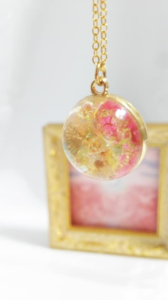 幸運アップわくわく喜びの陰陽統合オルゴナイトペンダン