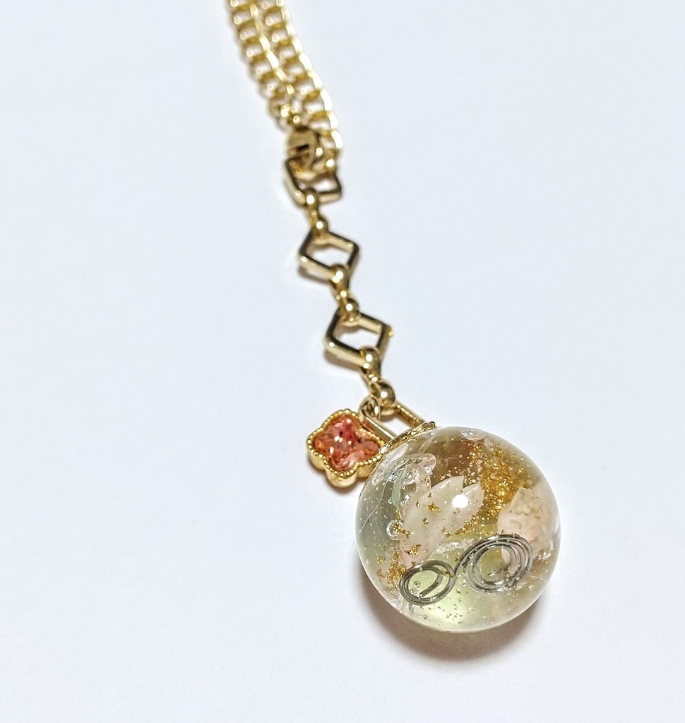 【NEW】さくらの雫オルゴナイトペンダント