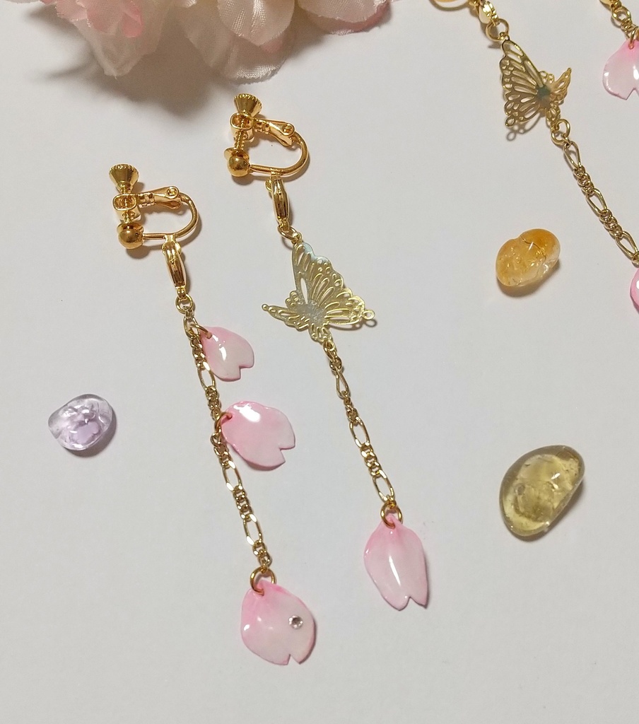 【季節限定】桜舞うイヤリング