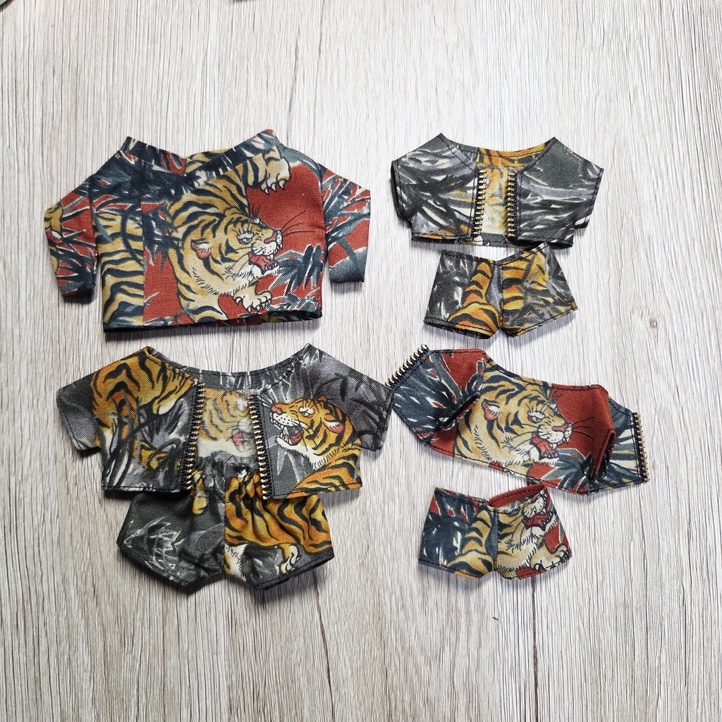 ぬい・ねこ用 虎柄  セットアップ＆浴衣