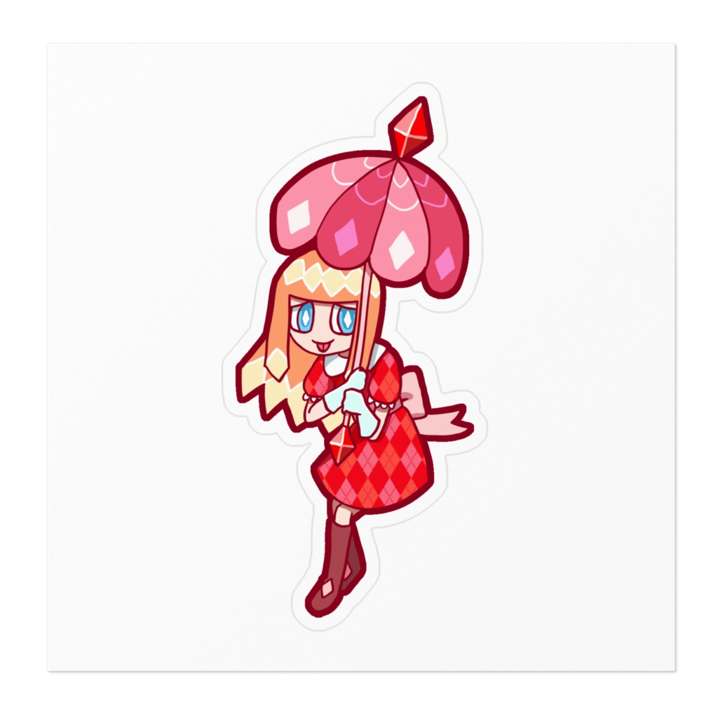 ダイヤのクイーンちゃんステッカー