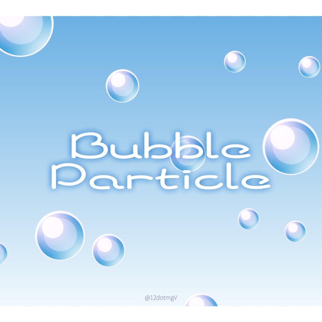 【映像/背景素材】Bubble particle