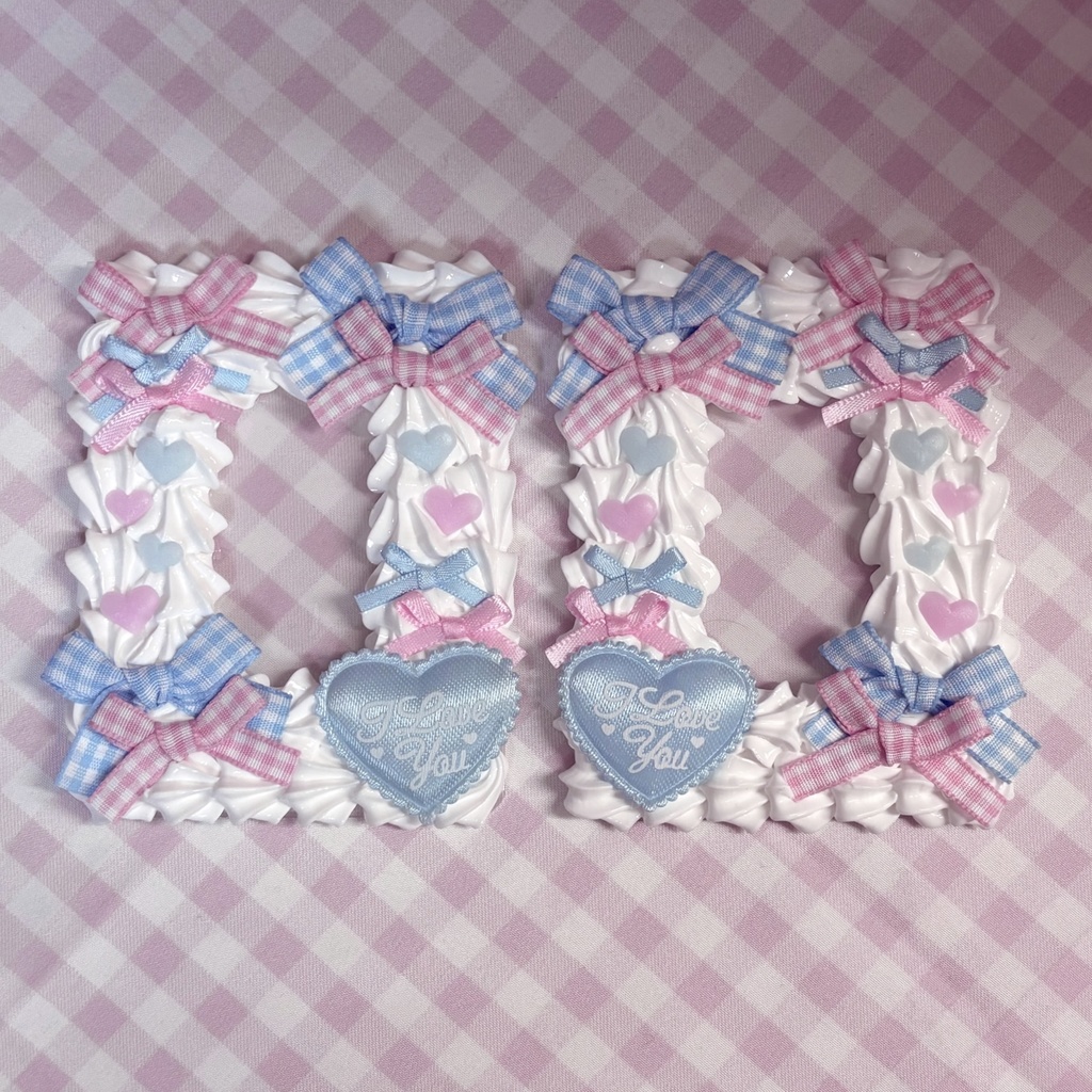 ♡ぴんく×みずいろ♡ホワイトホイップ