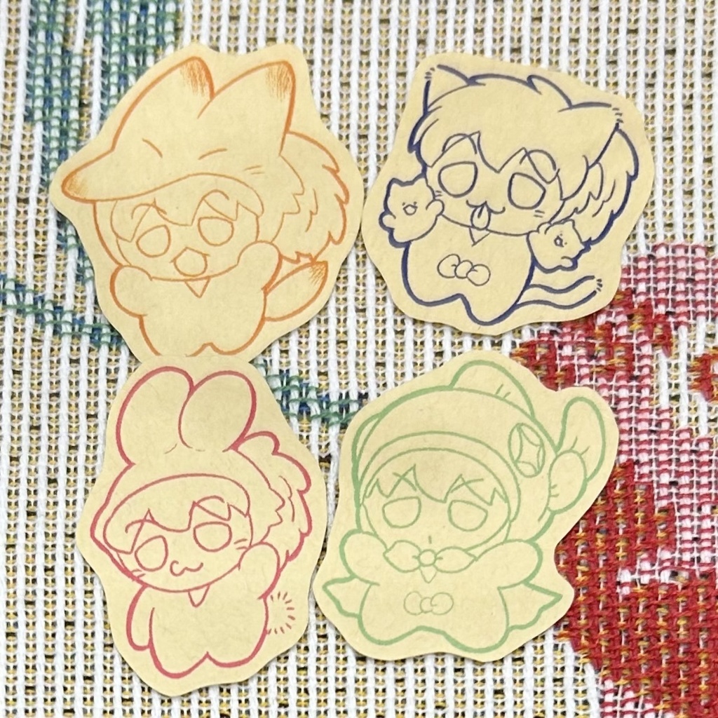 アニマル鉢屋シール