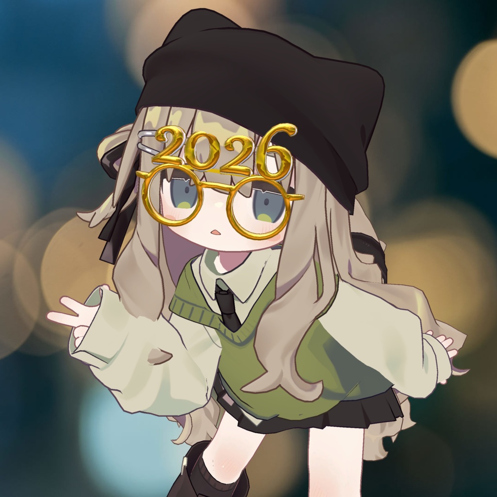 【VRC】2026 新年お祝いメガネ_New Year Glasses 2026