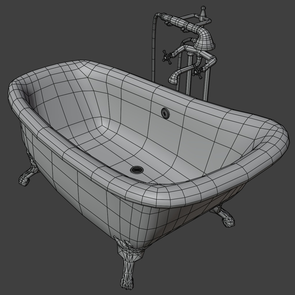 猫足バスタブ(antique-style_bathtub)