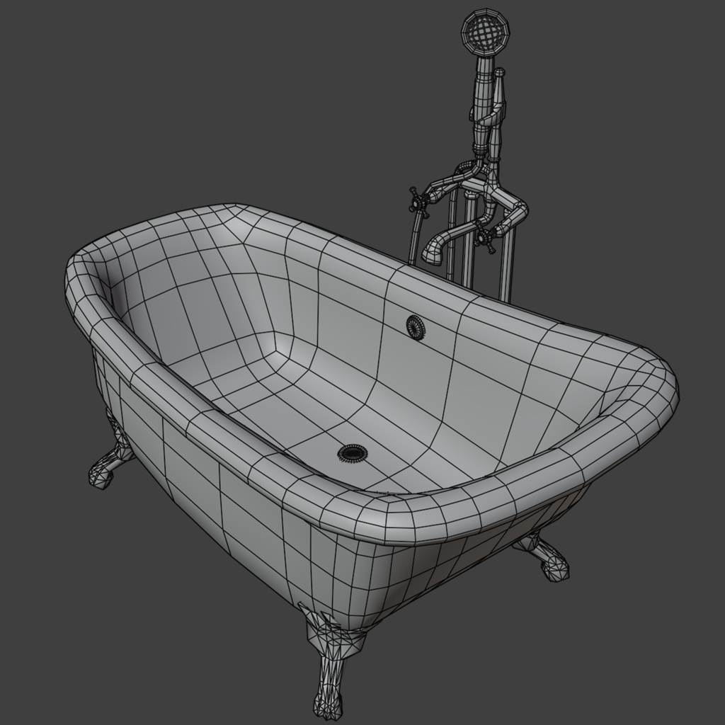 猫足バスタブ(antique-style_bathtub)