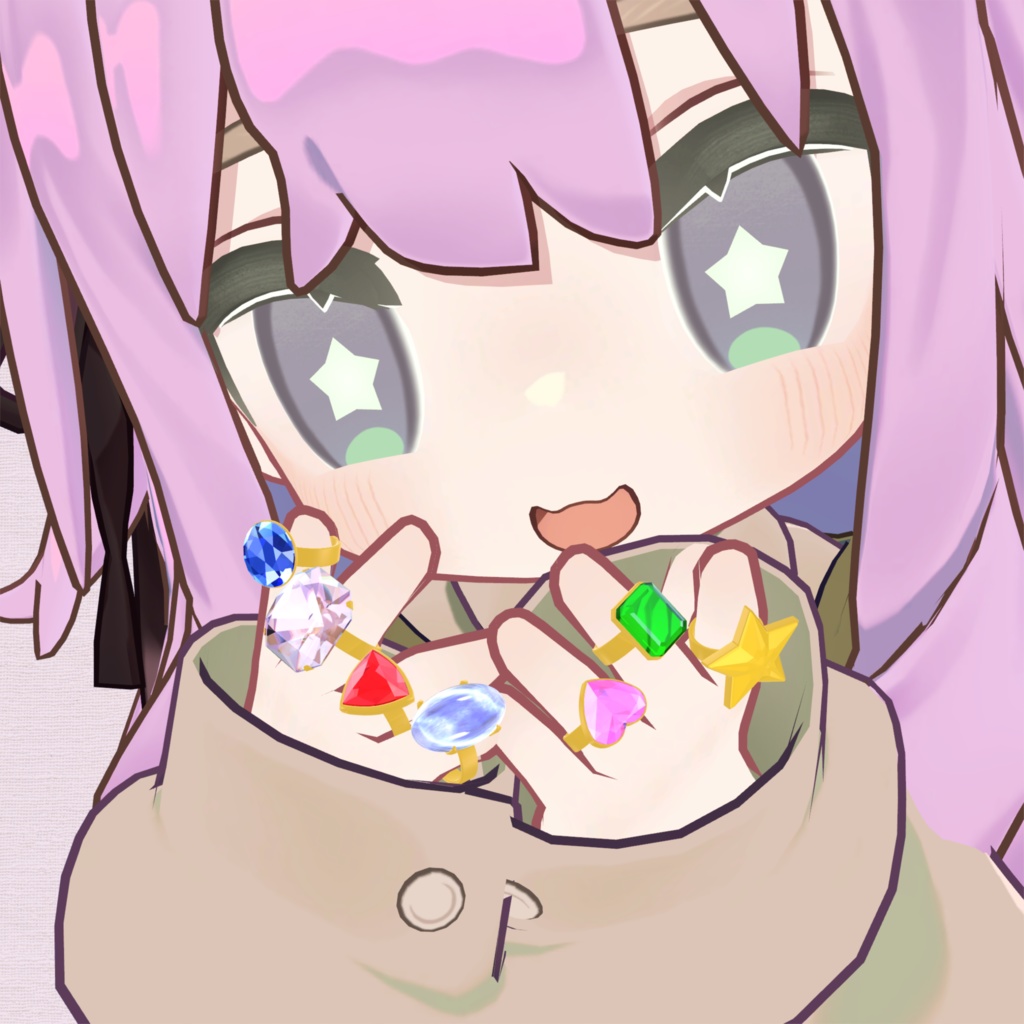 【無料あり】おもちゃの指輪3Dモデル(Toy Rings)