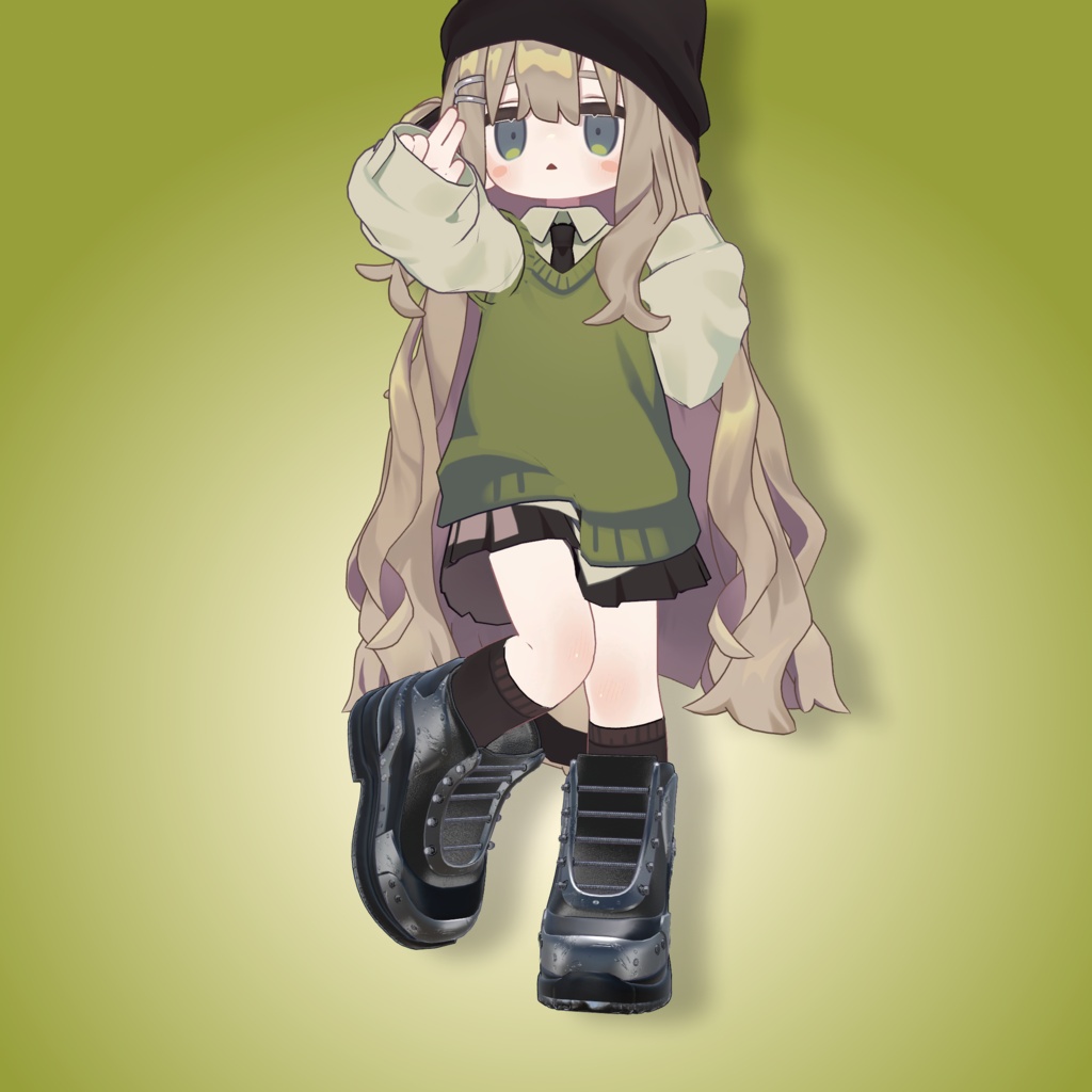 【VRC対応】ボルトフレームブーツ_Boltframe Boots