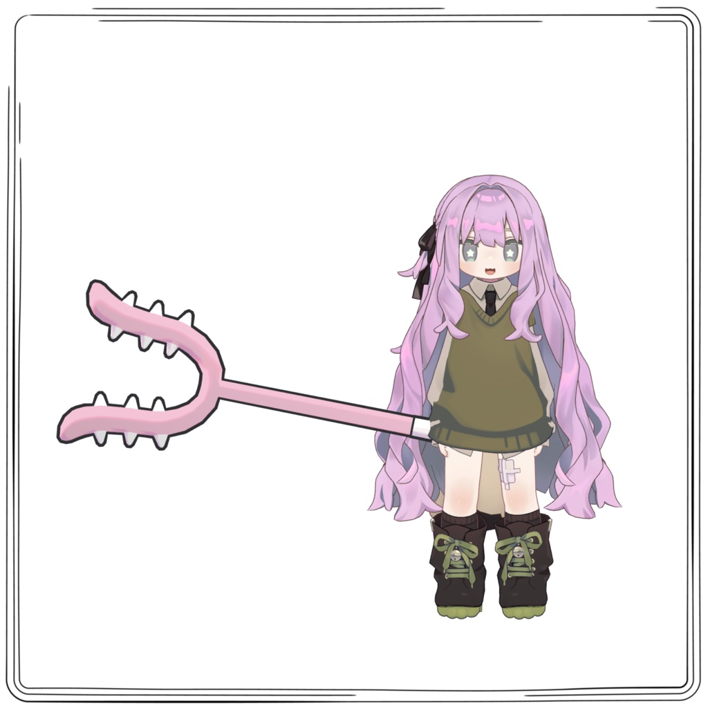 【VRC】ちいさくてかわいい武器【さすまた】